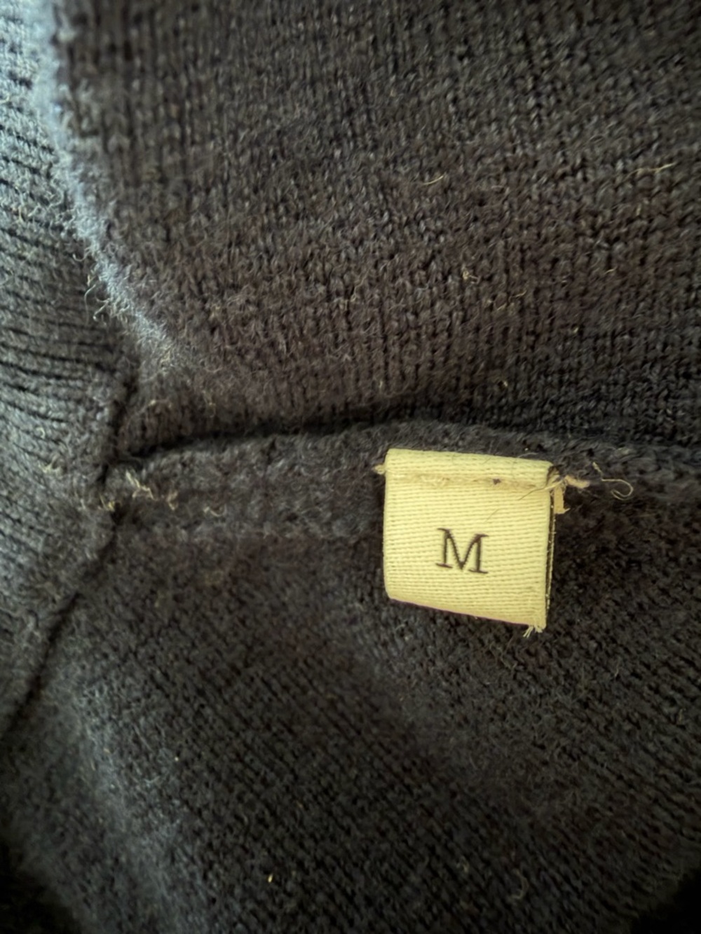 Sandro Women's Navy Half Zip Wool Pullover Sweater 36320 - Picture 8 of 12